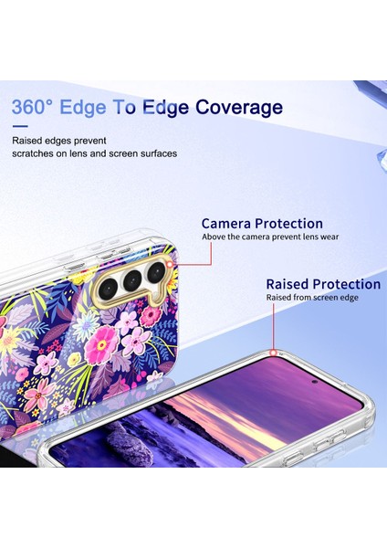 Samsung Galaxy S23+ İçin Şık Desen Kristal Tpu Tampon Telefon Kılıfı - Çok Renkli (Yurt Dışından) modelleri