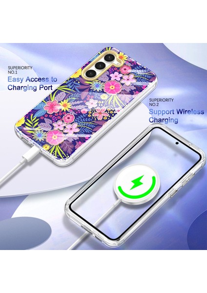 Samsung Galaxy S23+ İçin Şık Desen Kristal Tpu Tampon Telefon Kılıfı - Çok Renkli (Yurt Dışından) fırsatları
