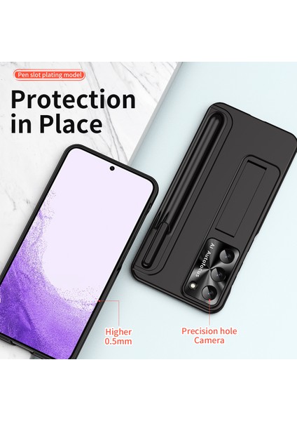 Samsung Galaxy S23+ İçin Lüks Elektrolizle Sert Pc Telefon Kılıfı - Siyah (Yurt Dışından) fiyatları