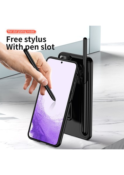 Samsung Galaxy S23+ İçin Lüks Elektrolizle Sert Pc Telefon Kılıfı - Siyah (Yurt Dışından) fırsatları