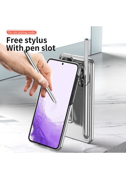 Samsung Galaxy S23+ İçin Lüks Elektrolizle Sert Pc Telefon Kılıfı - Gümüş (Yurt Dışından) fırsatları