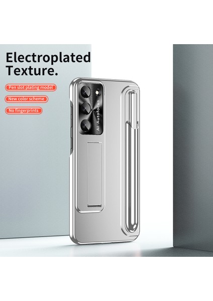 Samsung Galaxy S23+ İçin Lüks Elektrolizle Sert Pc Telefon Kılıfı - Gümüş (Yurt Dışından) indirimleri