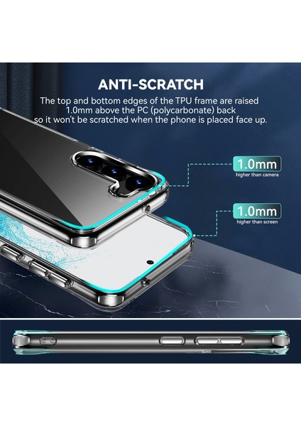 Samsung Galaxy S23+ Clear Sert Tpu Tampon Koruyucu Telefon Kılıfı - Şeffaf (Yurt Dışından) fırsatları