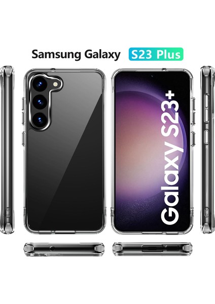 Samsung Galaxy S23+ Clear Sert Tpu Tampon Koruyucu Telefon Kılıfı - Şeffaf (Yurt Dışından) indirimleri