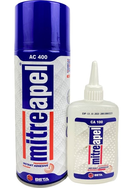 Mitreapel Hızlı Yapıştırıcı AC400 400 Ml ve CA100 5 Adet