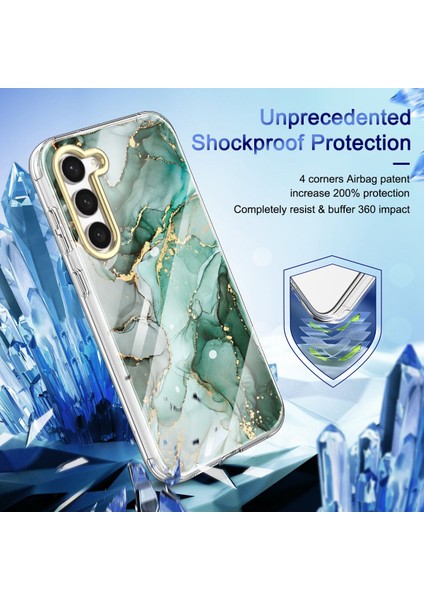 Samsung Galaxy S23+ İçin Şık Desen Kristal Tpu Tampon Telefon Kılıfı - Yeşil (Yurt Dışından) fiyatları