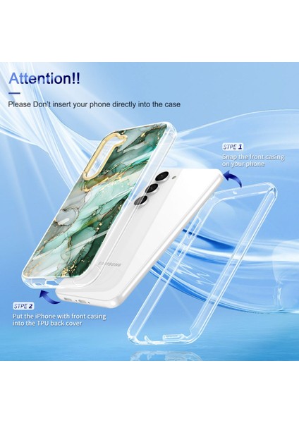 Samsung Galaxy S23+ İçin Şık Desen Kristal Tpu Tampon Telefon Kılıfı - Yeşil (Yurt Dışından) indirimleri