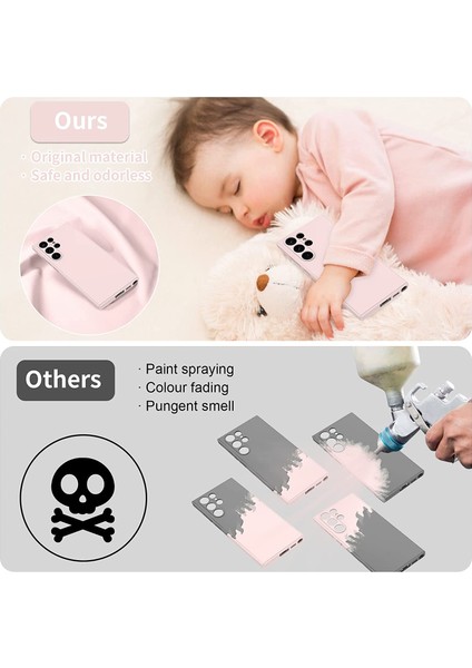 Samsung Galaxy S23 Ultra İçin İnce Sıvı Silikon Telefon Kılıfı - Pembe (Yurt Dışından) indirimleri