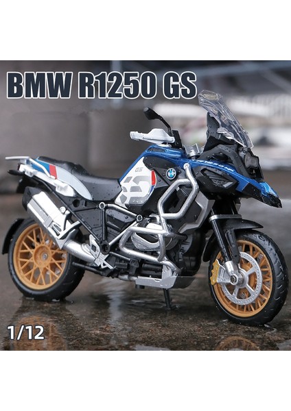 1:12 R1250 Gs Silvardo Alaşım Yarış Motosiklet Modeli Simülasyon Diecast Metal Street Sports Motosiklet Modeli Çocuk Oyuncak i (Yurt Dışından)