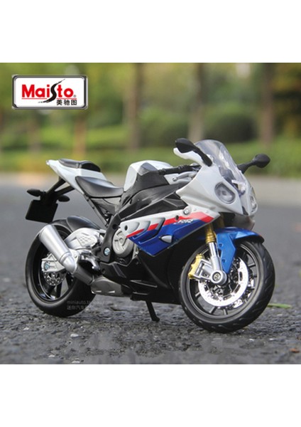 Maisto 1:12 Bmw S1000RR Alaşım Yarış Motosiklet Modeli Simülasyon Diecasts Metal Kros Spor Motosiklet Modeli Çocuk i (Yurt Dışından)