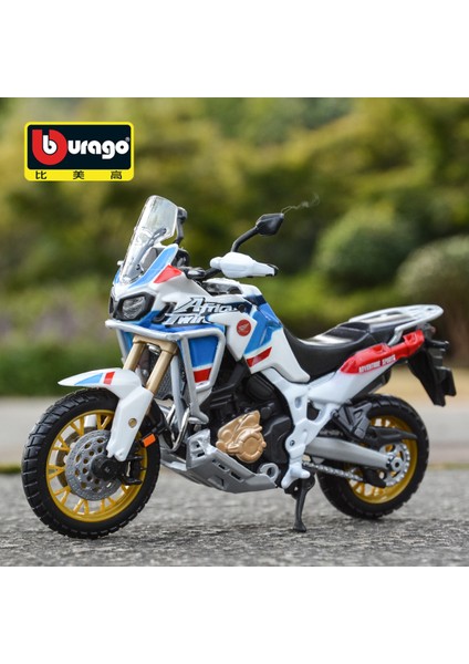 Bburago 1:18 Honda Afrika Twin Macera Alaşım Yarış Motosiklet Modeli Diecasts Street Motosiklet Modeli Koleksiyon Çocuk Oyuncak  (Yurt Dışından)