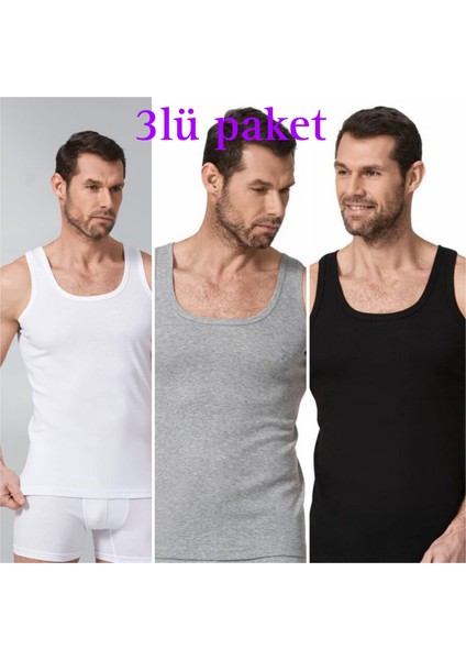 3lüpaket Erkek Elastan Atlet