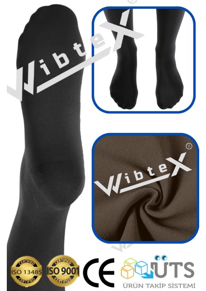 Diz Üstü Varis Çorabı Burnu Kapalı (Siyah Renk) Orta Basınç Ccl2(Çift Bacak) fırsatları