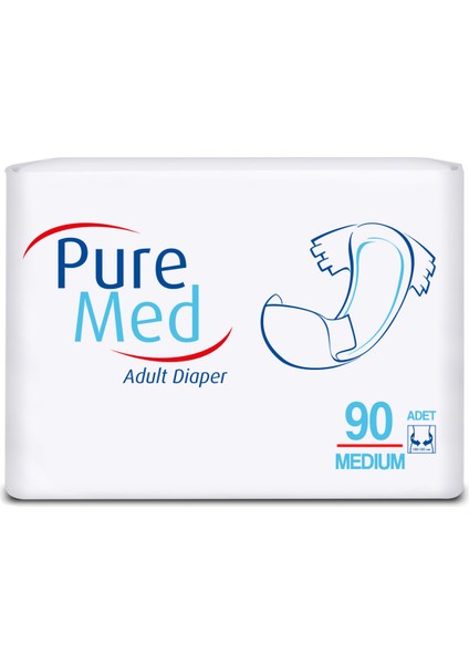 Belbantlı Yetişkin Hasta Bezi Medium Orta Boy 90 Adet