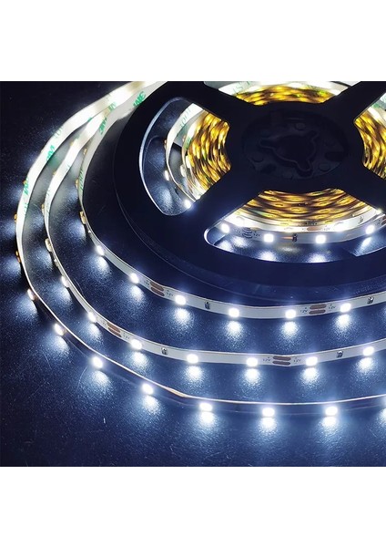 5 Metre Beyaz Iç Mekan Şerit Led - 2835 Smd – 12 Volt - 6000k