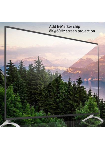 Uzatma Kablosu 40GBPS Kablo Tipi C Tipi Erkek 100W Genişletici Tel - Siyah (Yurt Dışından) modelleri