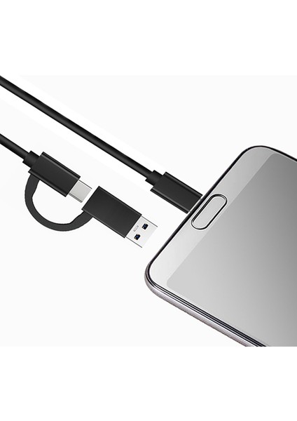 USB USB C Kablosu 2 1 USB 3.0 USB A/c C Hızlı Şarj 10GBPS Veri Senkronizasyonu - Siyah (Yurt Dışından) fırsatları