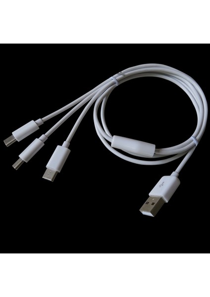 Type Tip Konektörlü 3'ü 1 Arada Şarj Kablosu Universal Sync Charger Adaptörü - Siyah (Yurt Dışından) fiyatları