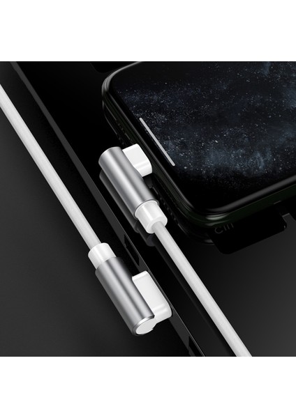 Type Kablo 90 Derece Sağ Açılı Cep Telefonu Type Kablo Hızlı Şarj Kablosu - Beyaz (Yurt Dışından) fiyatları