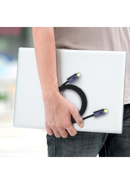 Type-C Erkek Type-C Erkek Veri Kablosu 20GBPS 100W Hızlı Şarj USB Kablosu - Siyah (Yurt Dışından) fiyatları