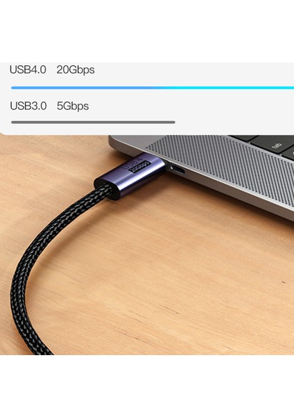 Type-C Erkek Type-C Erkek Veri Kablosu 20GBPS 100W Hızlı Şarj USB Kablosu - Siyah (Yurt Dışından) fırsatları