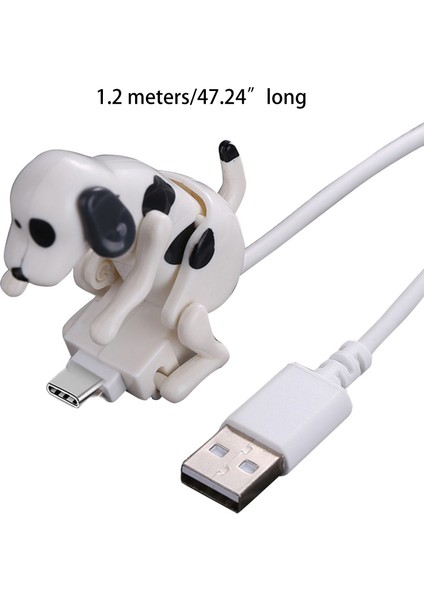 Sokak Köpek Telefon Şarj Cihazı Kablosu Komik Hareketli Humping Köpek C Type Kablosu - Beyaz (Yurt Dışından) indirimleri
