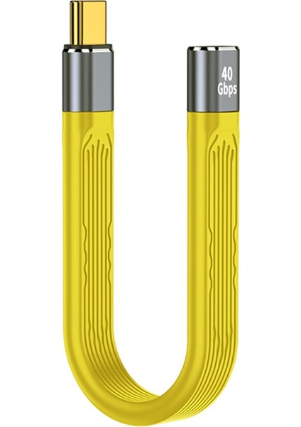 USB C USB C USB A Kablo 10/40GBPS USB Type Kablosu 100W Pd Hızlı Şarj Kablosu - Sarı (Yurt Dışından)