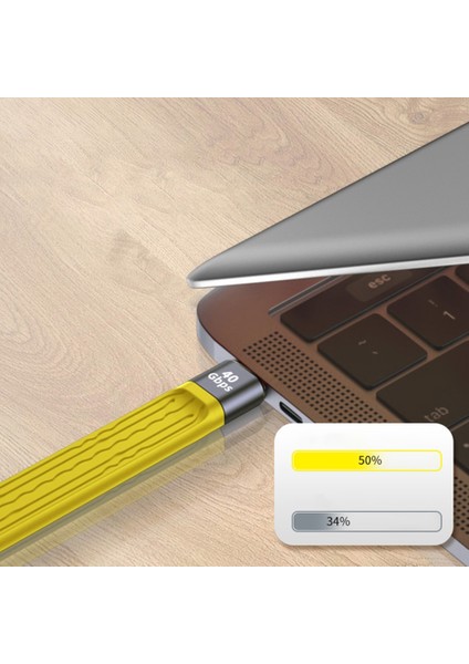 USB C USB C USB A Kablo 10/40GBPS USB Type Kablosu 100W Pd Hızlı Şarj Kablosu - Sarı (Yurt Dışından) fiyatları