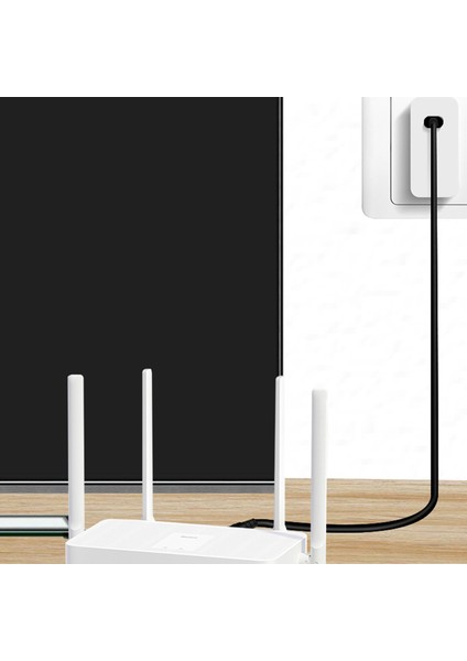 8ın1 USB C Pd 12V 3.5/4.0/4.8/5.5mm Güç Kaynağı Yönlendirici Hoparlör Için - Siyah (Yurt Dışından)