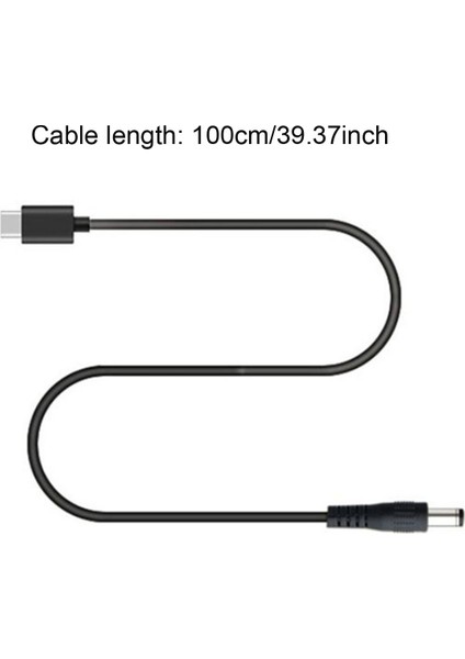 8ın1 USB C Pd 12V 3.5/4.0/4.8/5.5mm Güç Kaynağı Yönlendirici Hoparlör Için - Siyah (Yurt Dışından)