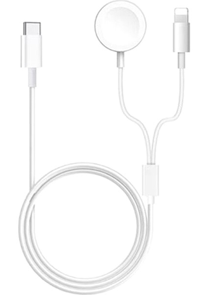 Manyetik Iwatch Şarj Kablosu - Beyaz (Yurt Dışından)