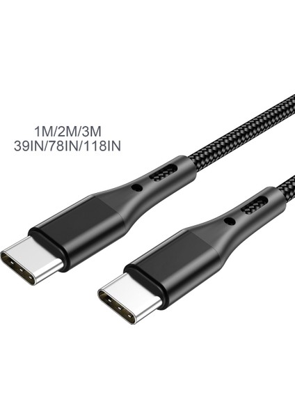 C Tipi Type Pd 60W Kablo Hızlı Şarjı Dizüstü Bilgisayar Için Qc3.0 USB C Veri Kablosu - Kırmızı (Yurt Dışından)