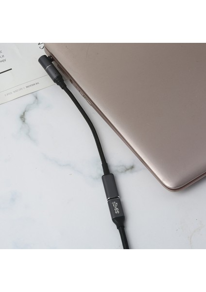 Dizüstü Bilgisayar Güç Adaptörü Manyetik 100W Ila 5.5x2.1mm USB C Type Tapa Dönüştürücü - Siyah (Yurt Dışından) fırsatları