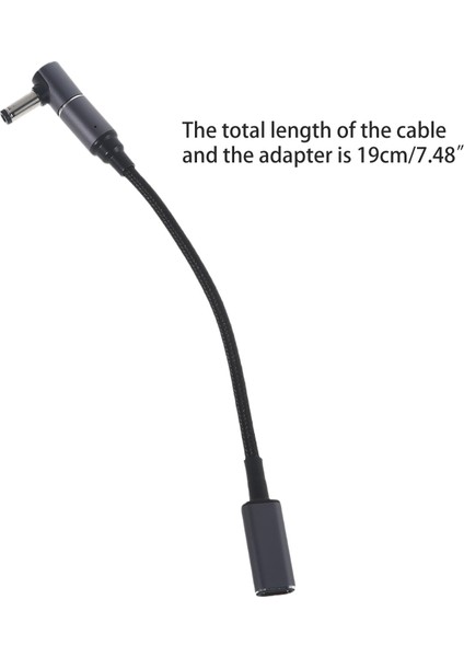 Dizüstü Bilgisayar Güç Adaptörü Manyetik 100W Ila 5.5x2.1mm USB C Type Tapa Dönüştürücü - Siyah (Yurt Dışından) indirimleri