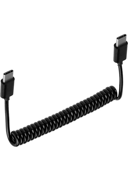 Yay Kablosu USB 3.1 Type Type Şarj Kablosu Geri Çekilebilir C Tip Veri - Siyah (Yurt Dışından)