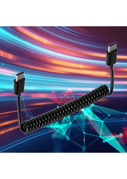 Yay Kablosu USB 3.1 Type Type Şarj Kablosu Geri Çekilebilir C Tip Veri - Siyah (Yurt Dışından) fiyatları