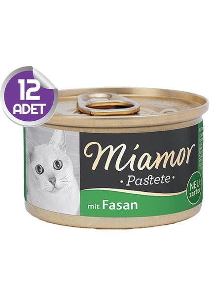 Pastete Sülün Etli Yetişkin Kedi Konservesi 85GR X12