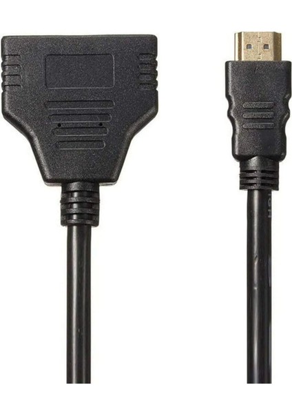 2in1 HDMI Kablo Çoklayıcı (Hdtv Splitter) Tv, Pc, Ps Uyumlu ENF-4029 Giriş Çoklayıcı Siyah