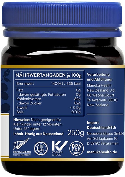 Manuka Healt Bal 250 gr modelleri