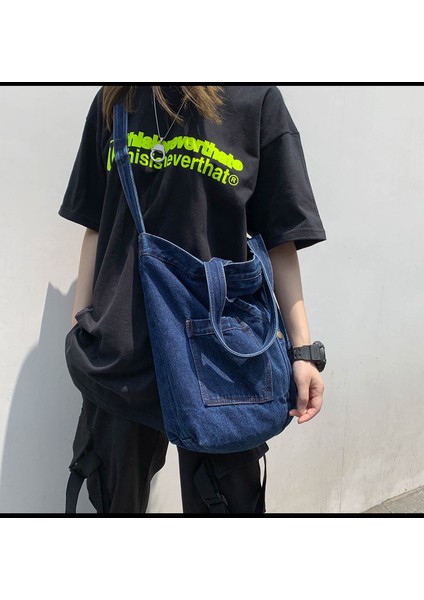 Büyük Yıkanmış Kot Çanta (Yurt Dışından) fırsatları