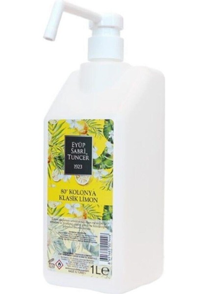 Klasik Limon Kolonyası Sprey Başlıklı 1 Lt