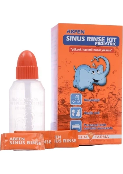 Abfen Sinus Rinse Kit Pediatric Yüksek Hacimli Nazal Yıkama