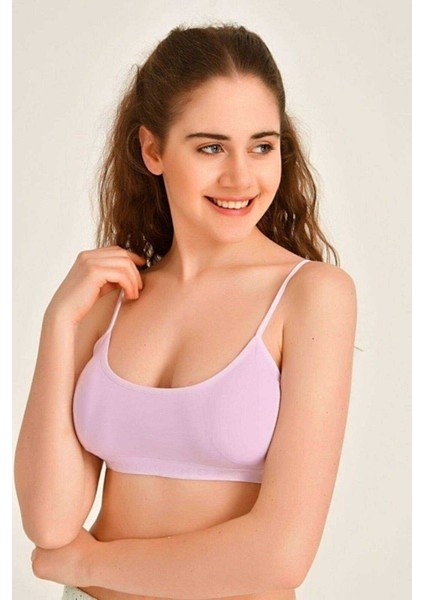 Pedli İp Askılı Pembe Büstiyer 3 adet fiyatları