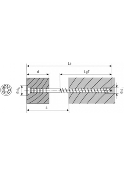 Ayar Vidası, 6 x 100mm, 100 Adet, Düz Başlı, T-Star Plus T30, Tespit Kanalları, 4kesici, Wırox