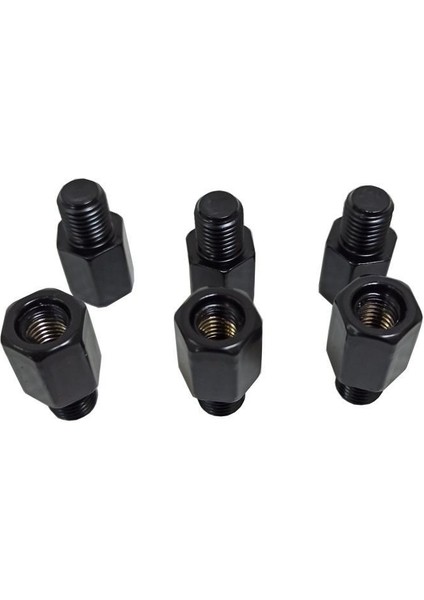 Adaptörü Ayna Üst 8mm Düz- Alt 10MM Düz Siyah