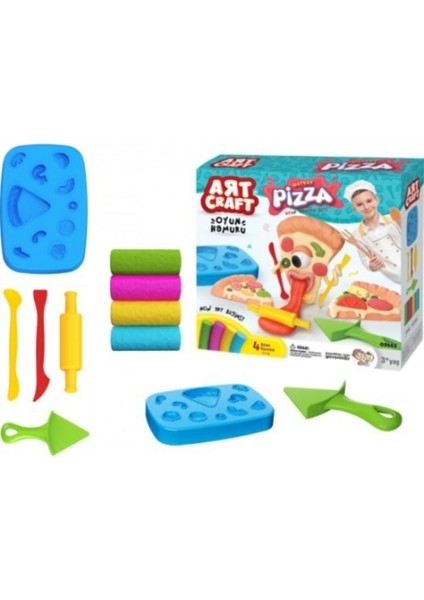 Çocuk Eğitici Oyuncak Art Craft Pizza Hamur Set