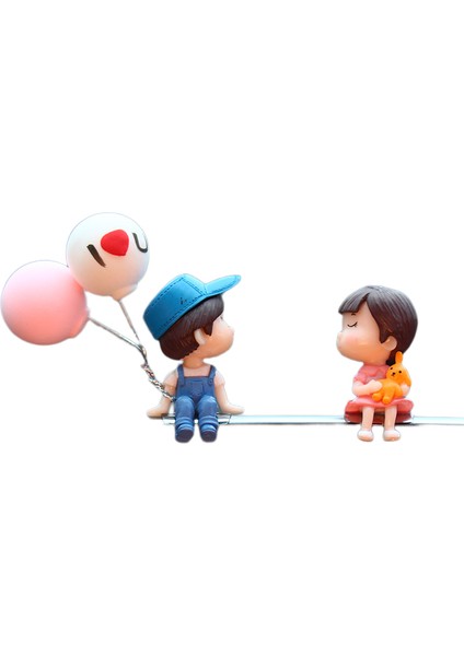 Araba Dekorasyonu Cute Cartoon Birkaç Aksyon Görüntü Görüntüleri - Pembe (Yurt Dışından)