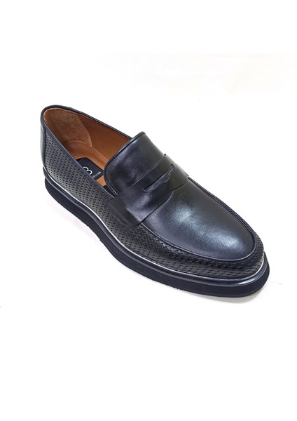 Lucıano Bellini Siyah Deri Erkek Casual Ayakkabı