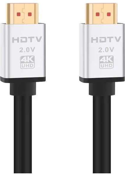 4K/2160P UHD (18 Gbps) HDMI Kablosu 3 Metre ENF-6195 Tv Pc Yansıtma HDMI Kablosu (Siyah)