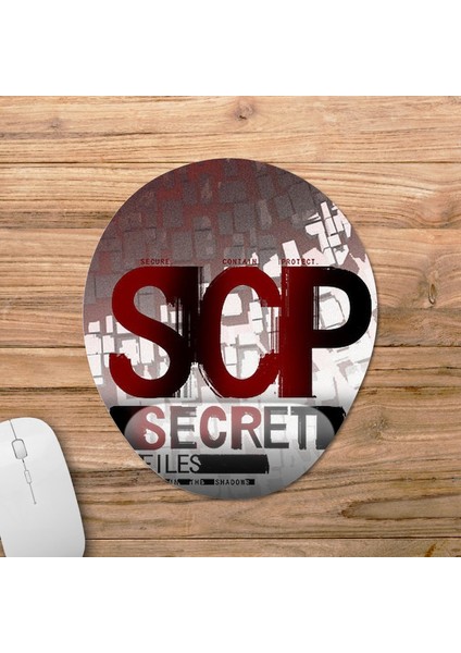 Scp: Secret Files Bilek Destekli Mousepad Model - 1 Oval